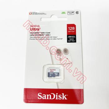 Thẻ nhớ Micro SD 128G class 10 SanDisk Ultra (100MB/s, FULL HD VIDEO)
