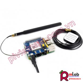 4G / 3G / 2G / GSM / GPRS / GNSS HAT for Raspberry Pi, LTE CAT4, for Southeast Asia, West Asia, Europe, Africa