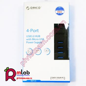 USB3.0 HUB 4-Port với nguồn cấp micro USB (ORICO)